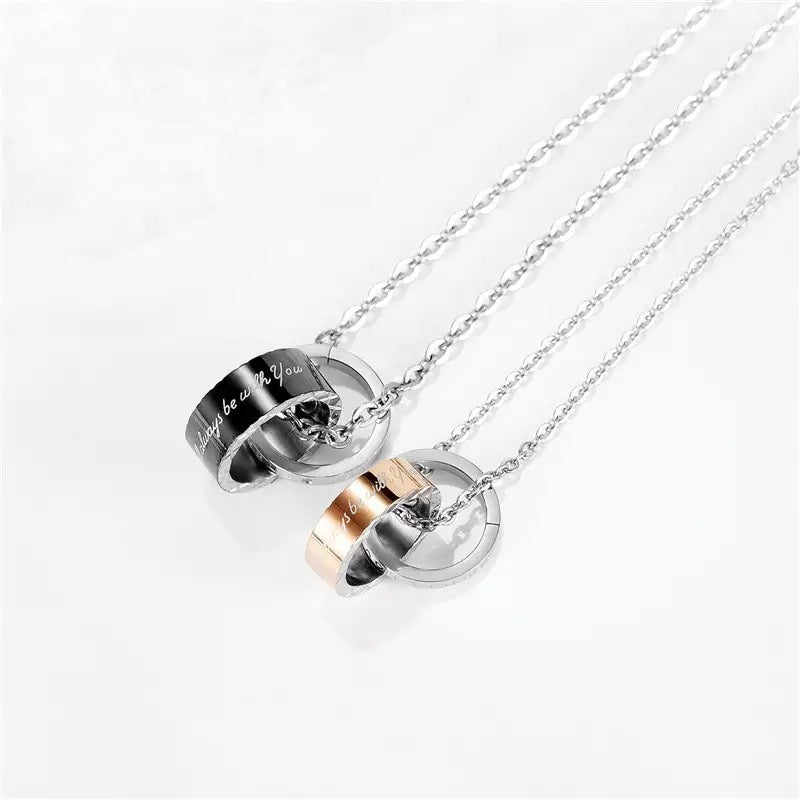 Couples Necklace Set (I Will Always Be With You)