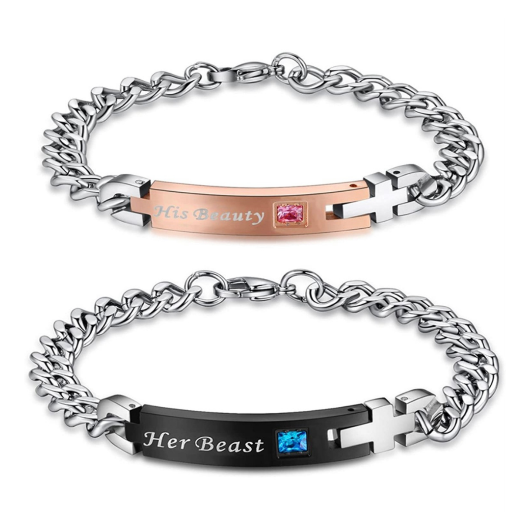 His Beauty Her Beast Couples Bracelets