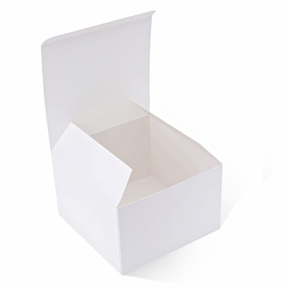 5pcs 6x6x4 Cardboard Gift Boxes with Lid (White)