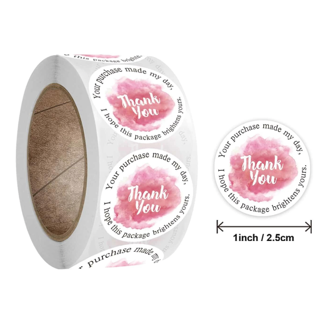 1" Thank You Stickers