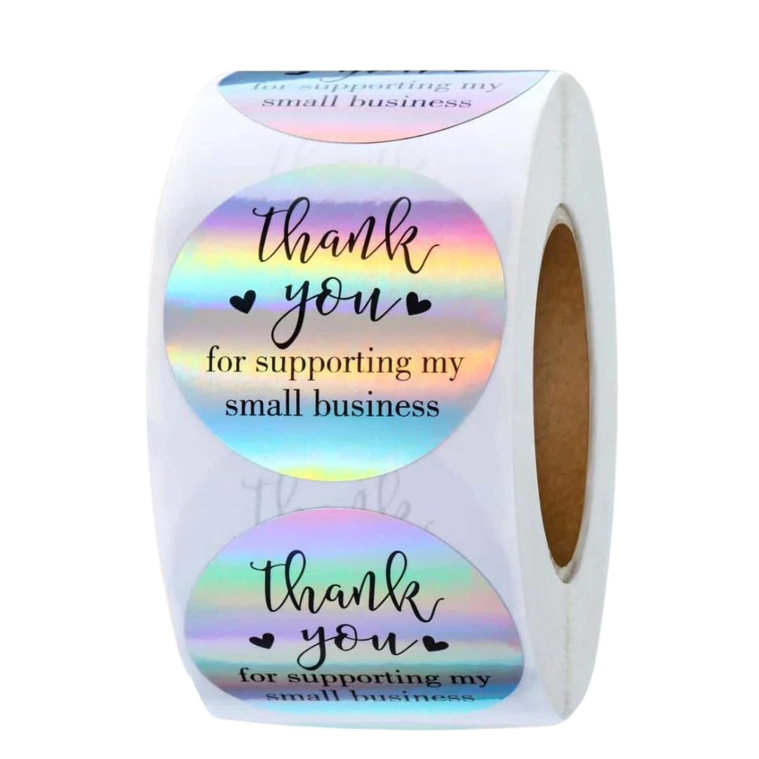 1" Thank You Stickers