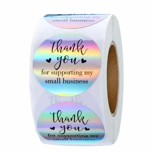 1" Thank You Stickers