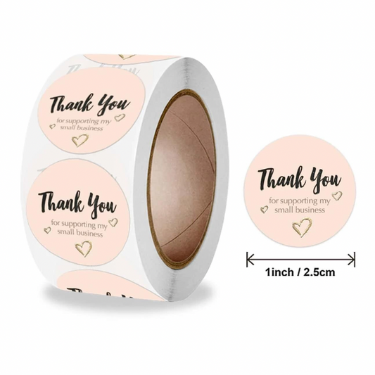 1" Thank You Stickers