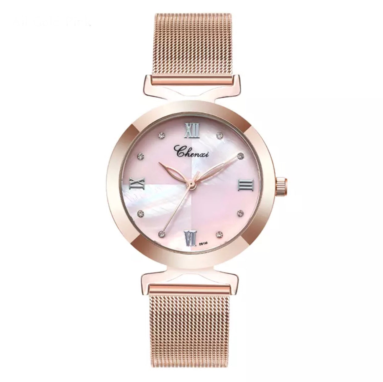 CHENXI Shell Dial Stainless Steel Watch for Women