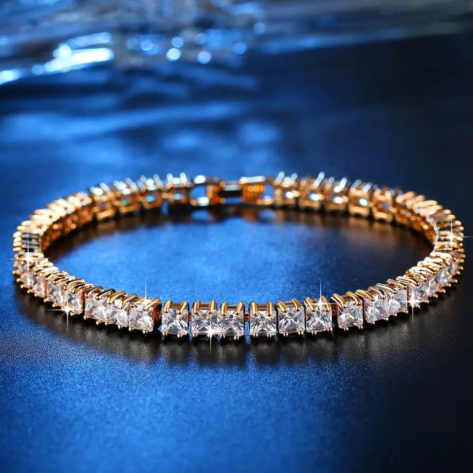 3mm Cubic Zirconia Tennis Bracelet (#S5461)